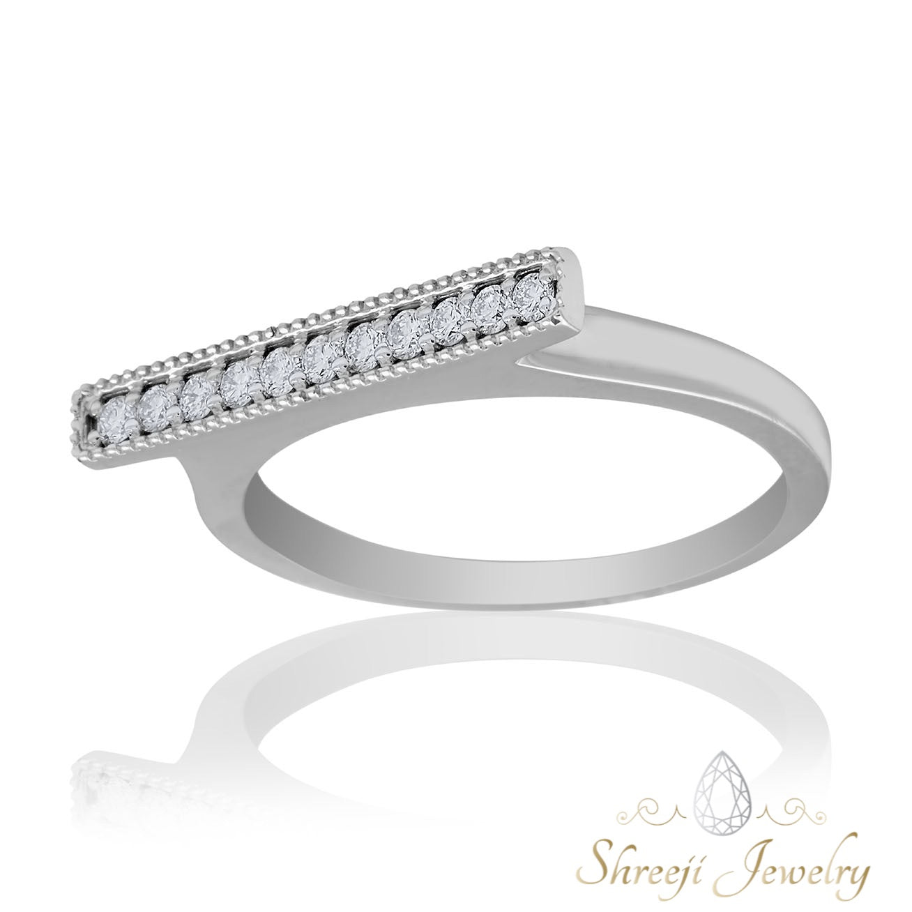 Lavish Bar Diamond Ring