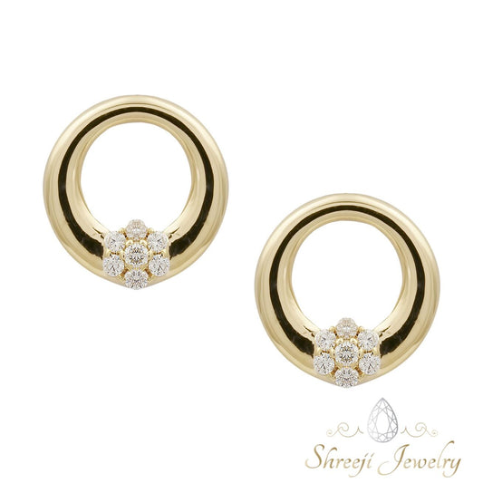 Floral Circle Studs